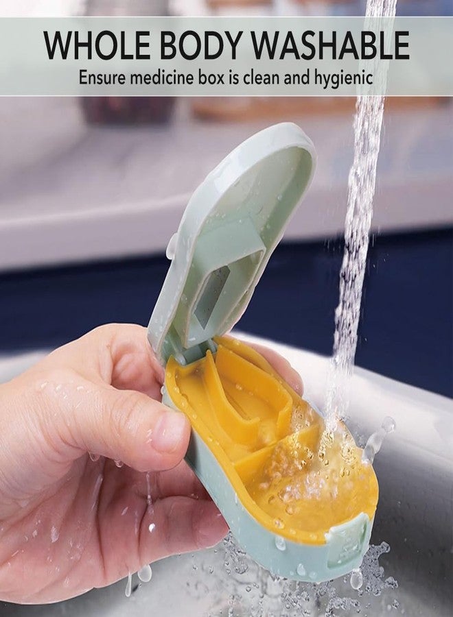 ZIBUYU® Medicine Box for Home with Pill Cutter, Tablet Cutter for Small and Large Tablets 2 in 1 Pill Storage Organizer with Tablet Cutter for Daily Use, Travel - Image 5